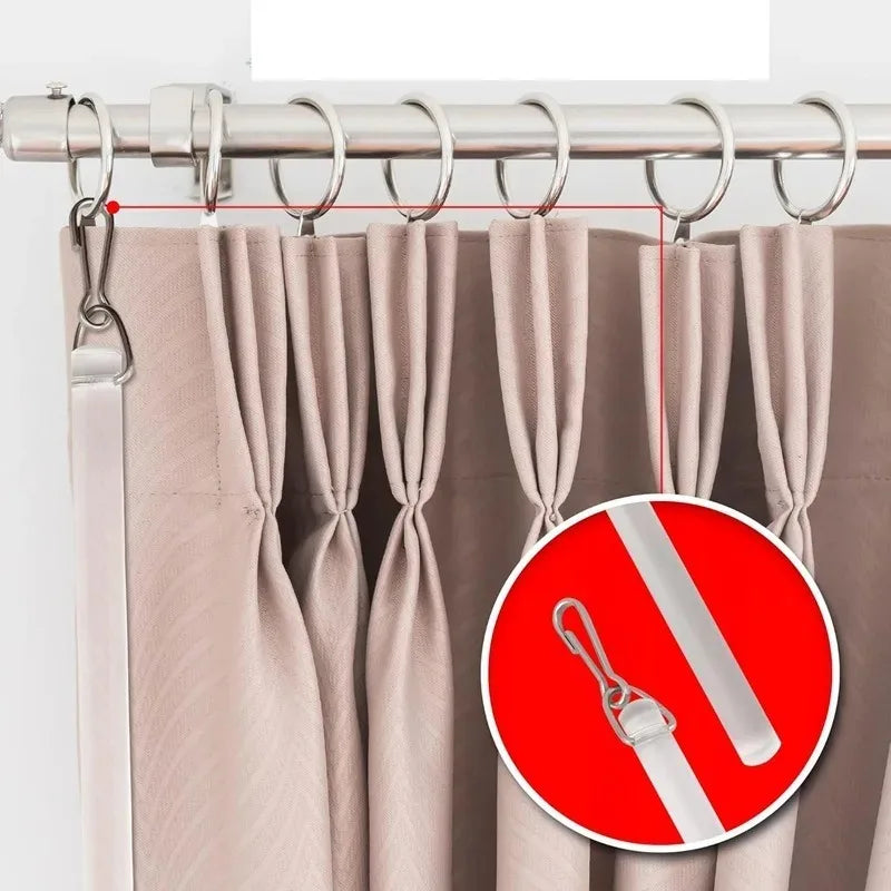 2-Pack Clear Curtain Pull Wand with Hook – Drapery Rod Stick