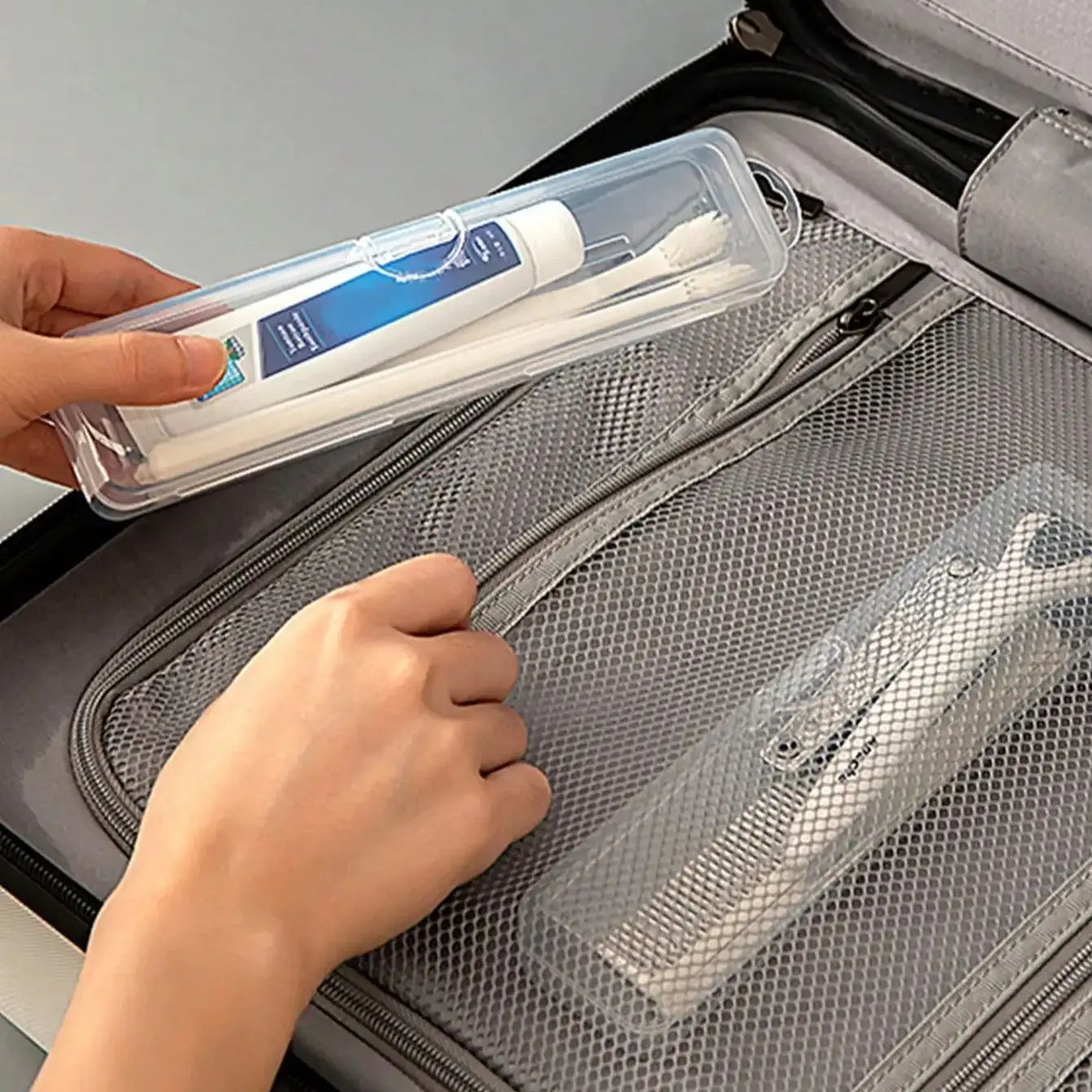 Travel Business Portable Transparent Toothbrush Box Electric