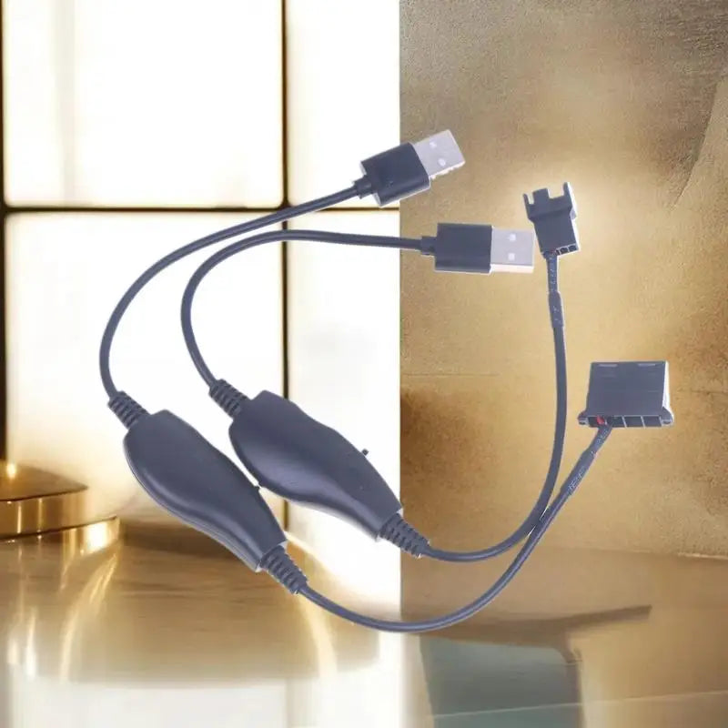 USB to 4-Pin PWM Fan Adapter Cable – 5V to 12V Boost
