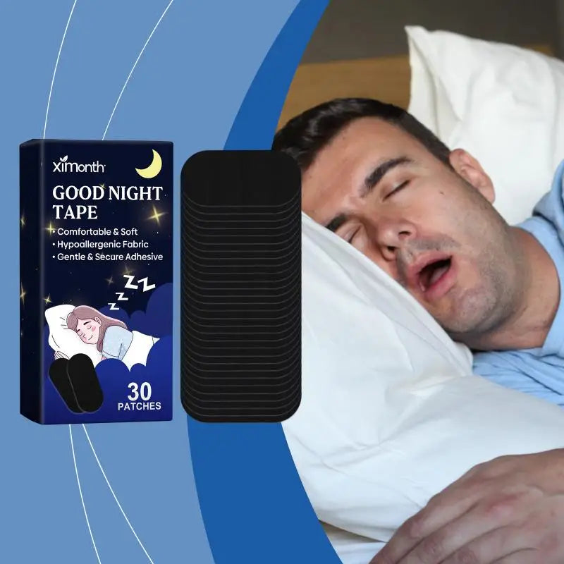 30-Pack Mouth Breathing Sleep Strips | Nighttime Lip Tape