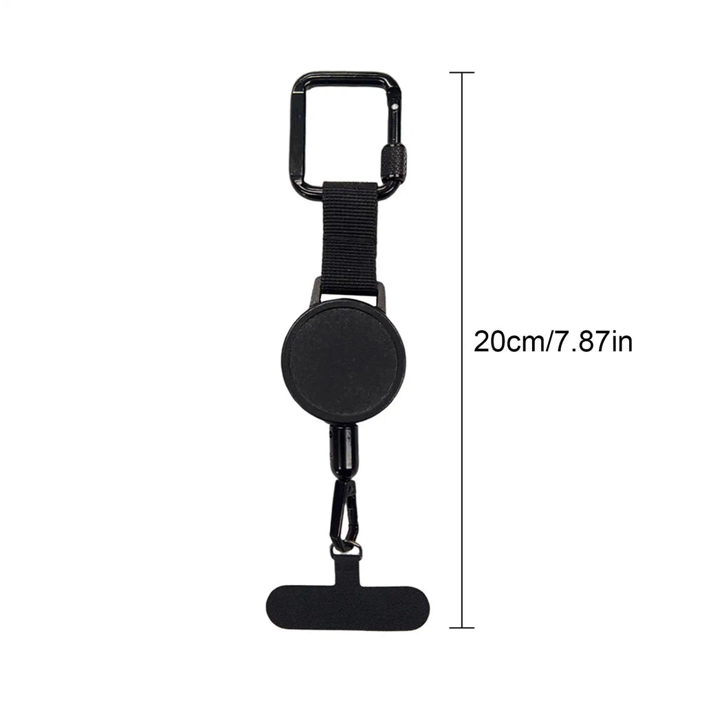 Retractable Phone Tether with Carabiner – Anti-Drop Lanyard