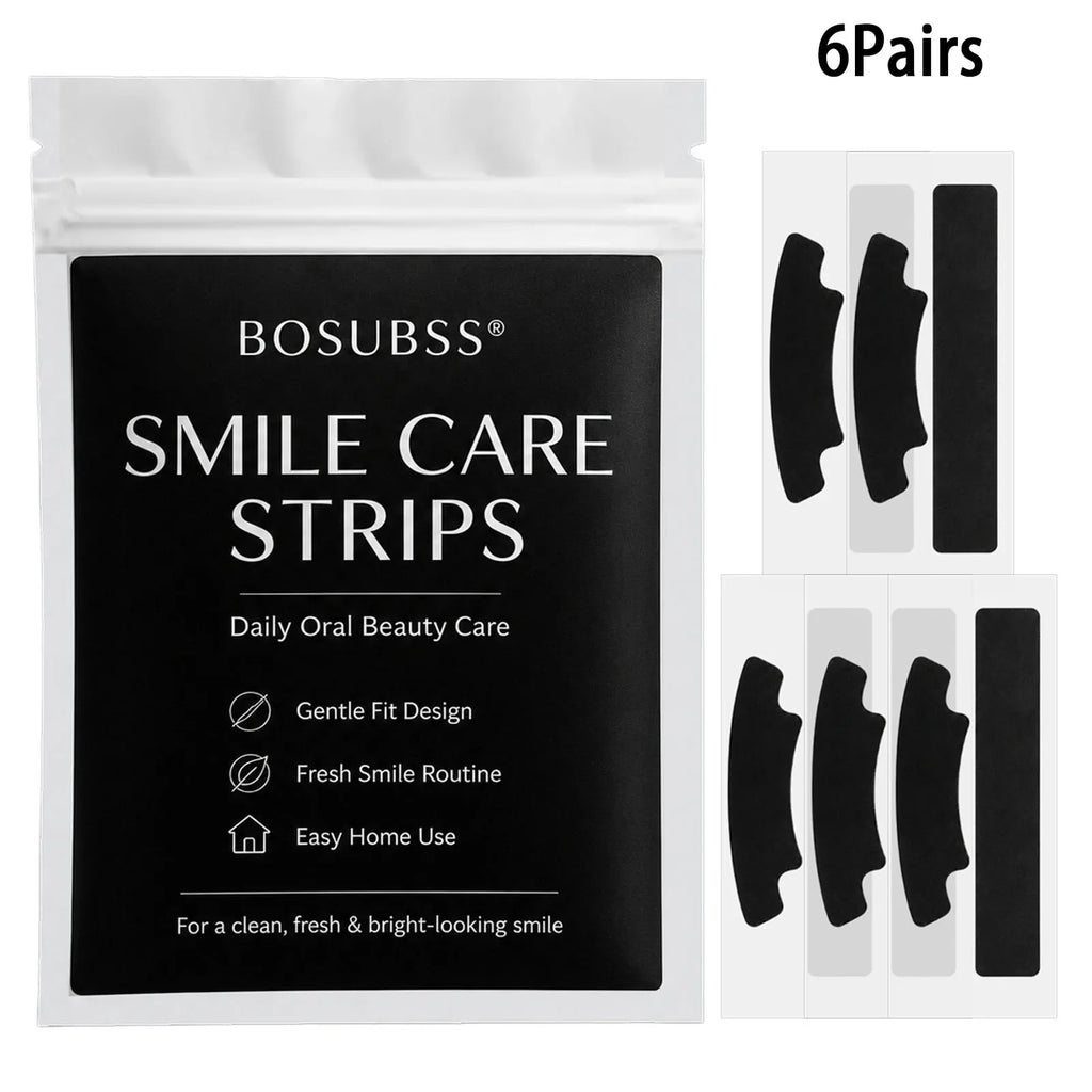 Black Teeth Brightening Strips – 2 or 6 Pairs | Daily Smile Care