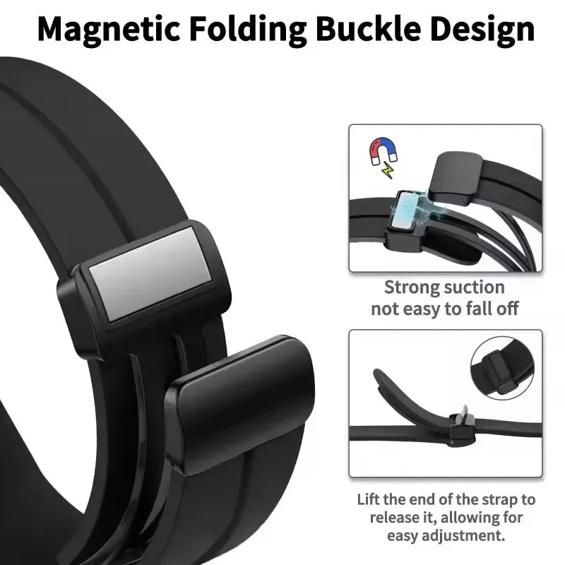 Silicone Watch Band 20mm/22mm – Xiaomi Samsung Huawei Strap