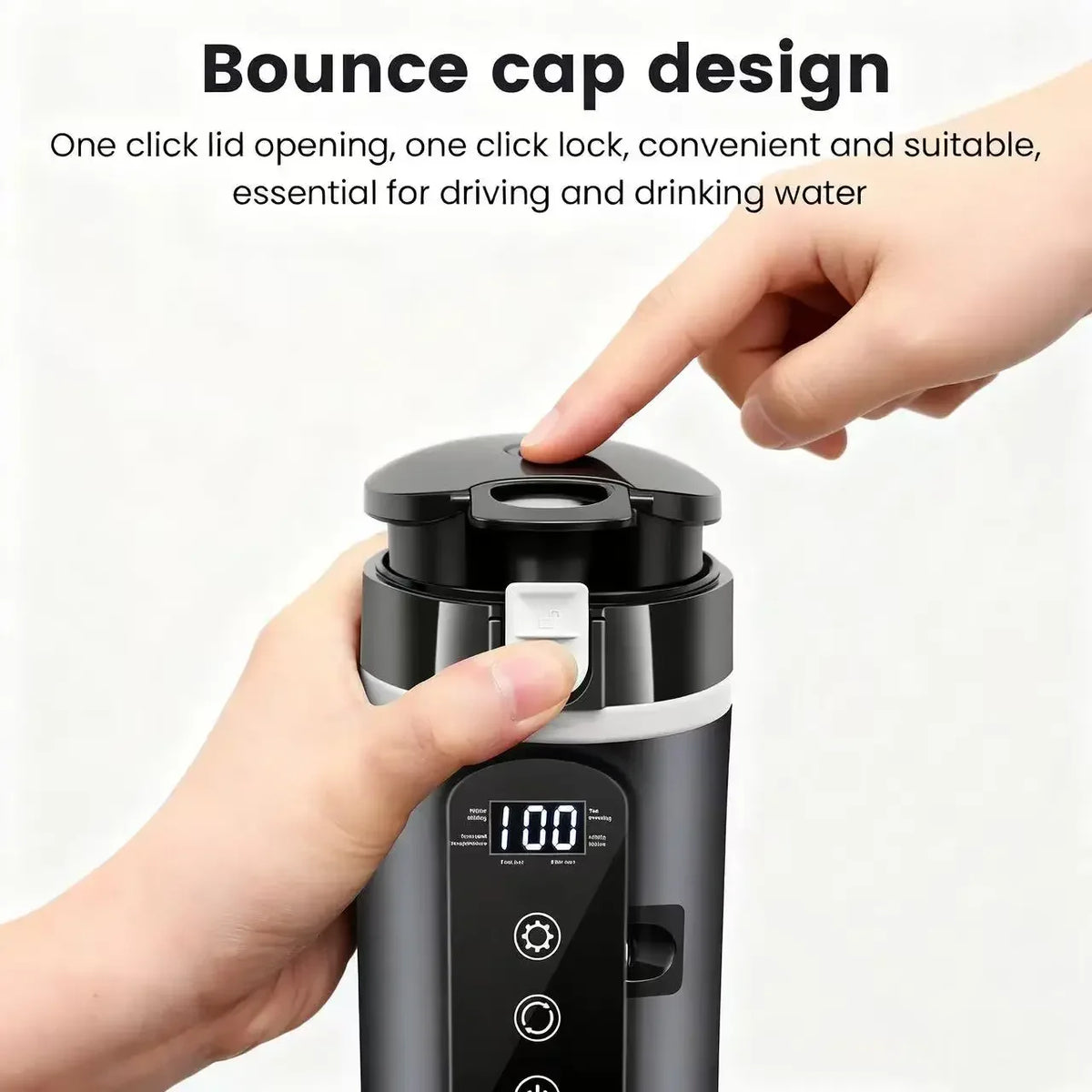 Car Electric Kettle 12V/24V 500ml Stainless Steel Travel Mug