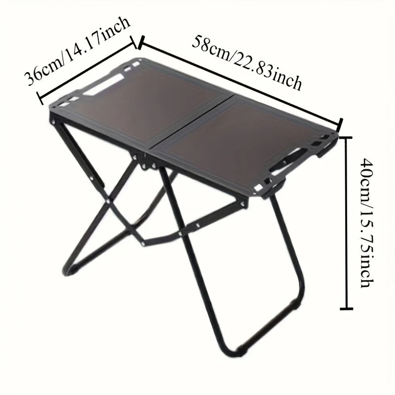 Portable Folding Camping Table – Compact Metal Outdoor Table