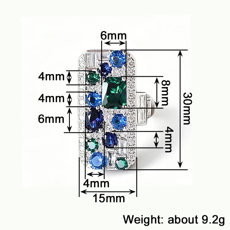 Huitan Cubic Zirconia Ring – Sparkling Women's Fashion Jewelry
