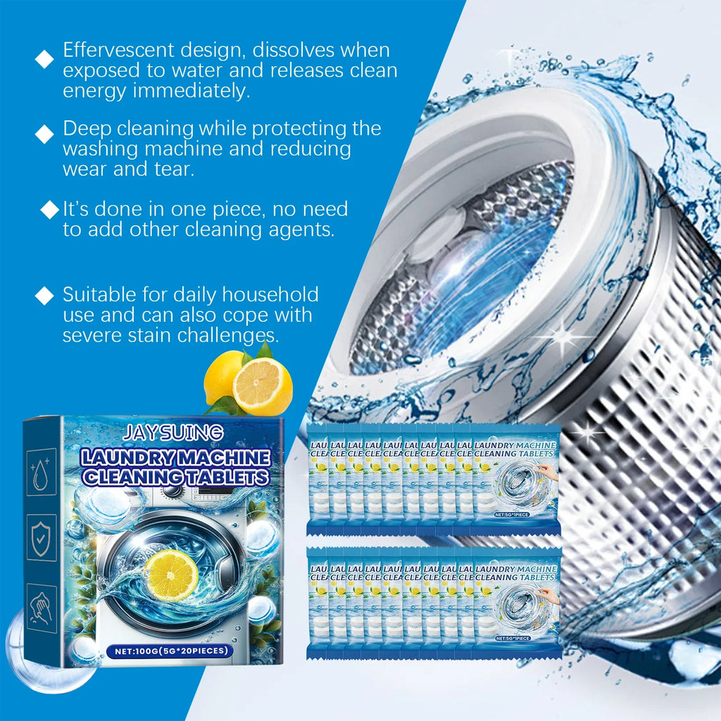 Jaysuing Washing Machine Cleaner Effervescent Tablets 100g