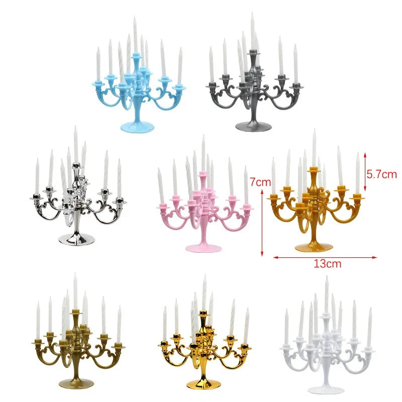 Retro European Cake Candlestick – Birthday & Wedding Decor