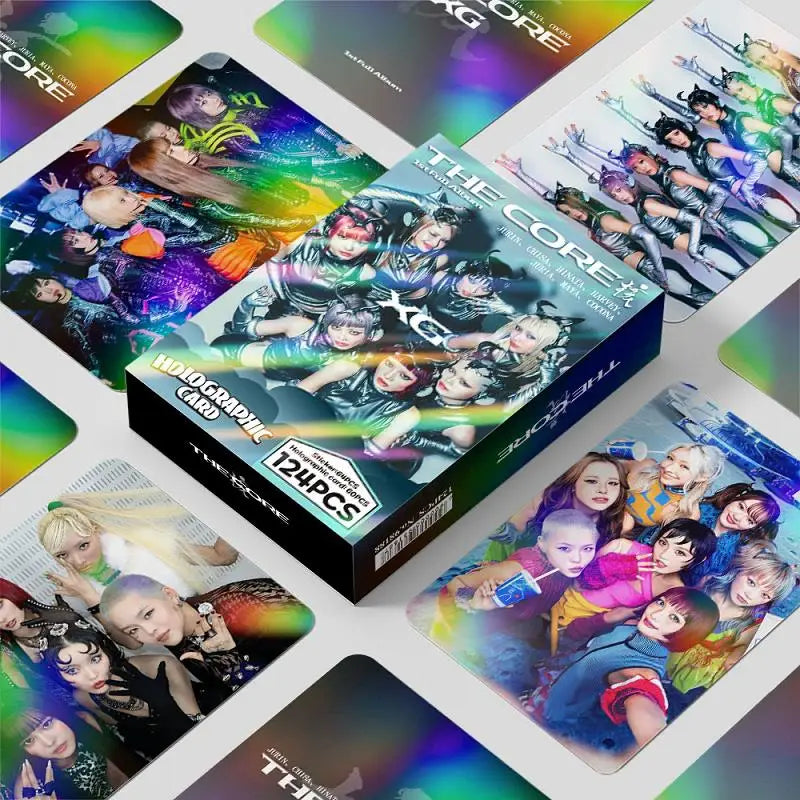 XG Album CORE Laser LOMO Cards Korean Star Holographic Photo Bonus