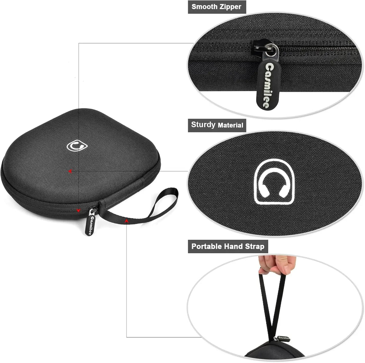 Headphone Case for Sony WH-CH520 | Travel Storage Bag