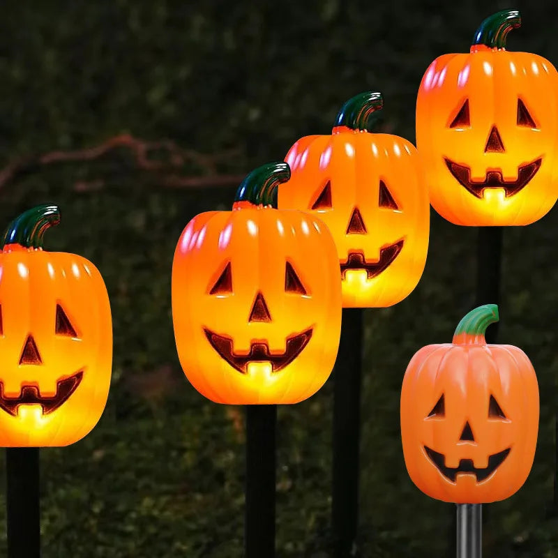 Halloween Solar Pumpkin Ground Plug Light Outdoor One-to-five Ghost