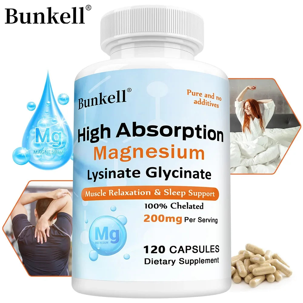 Magnesium Lysinate Glycinate Chelate 200mg | Sleep & Calm