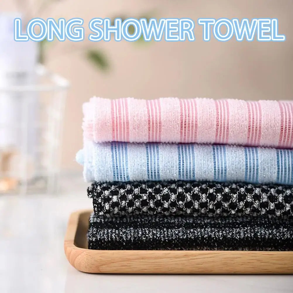 Long Strip Exfoliating Bath Scrubber & Back Washer