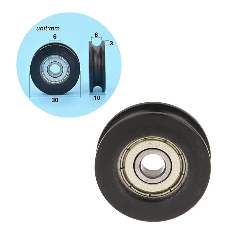 U Groove Roller Pulley Wheel – 626 Bearing for Sliding Doors