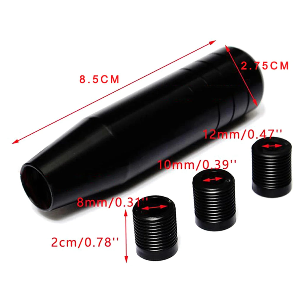 Aluminum Car Gear Shift Knob – Universal Fit | Black