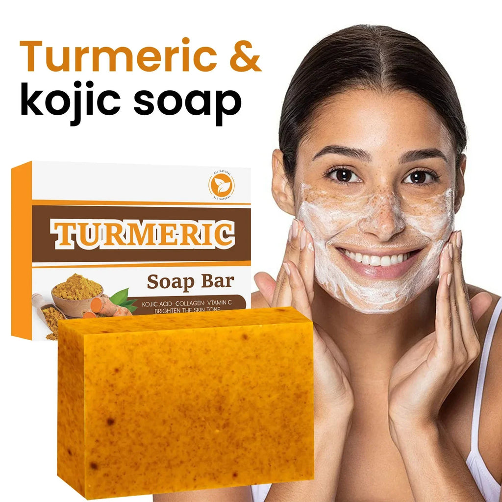Lemon Turmeric Kojic Acid Glowing Soap Handmade Brightening
