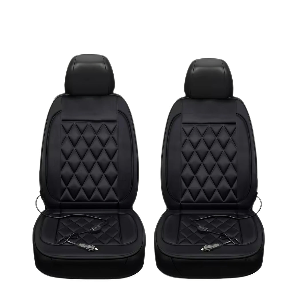 12V Electric Heated Car Seat Cushion | Universal Fit | 2 Heat Levels