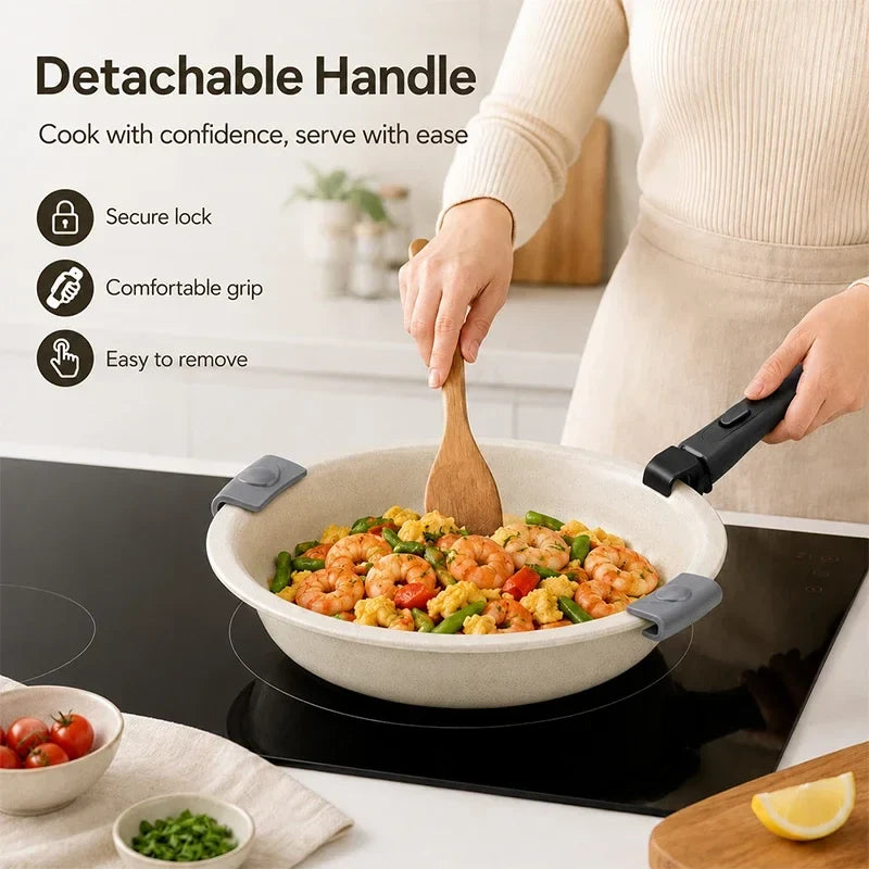 KEMORELA Ceramic Coated Aluminum Griddle Pan | Induction