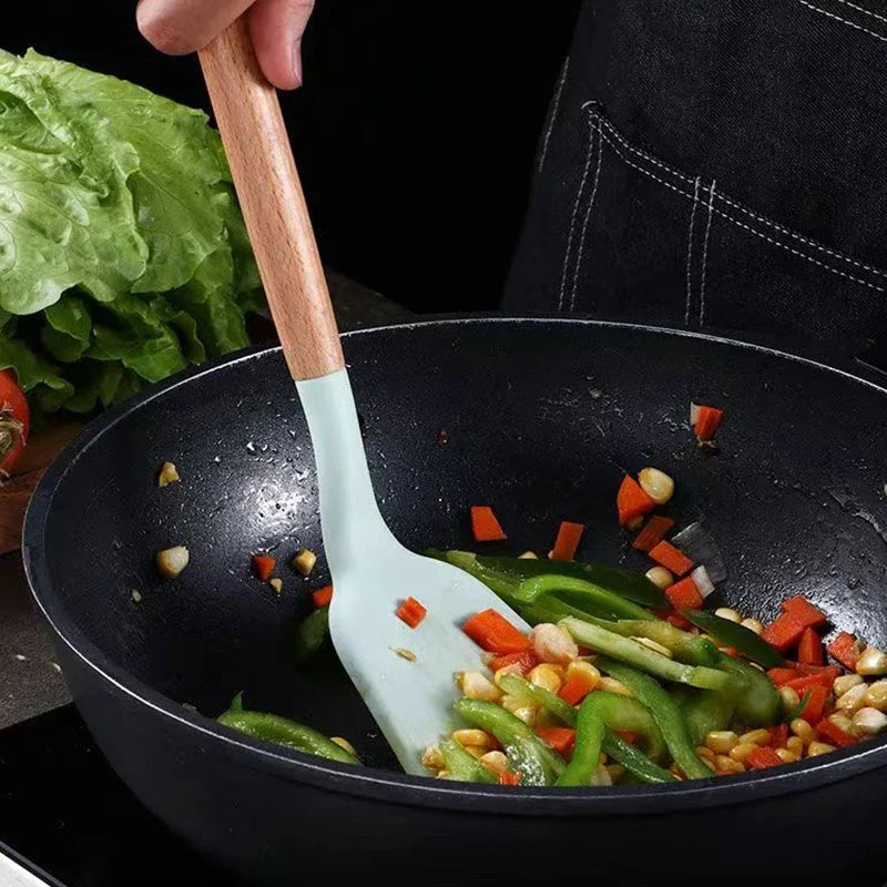 Silicone Spatula Set – Wide Pizza Shovel & Kitchen Scraper