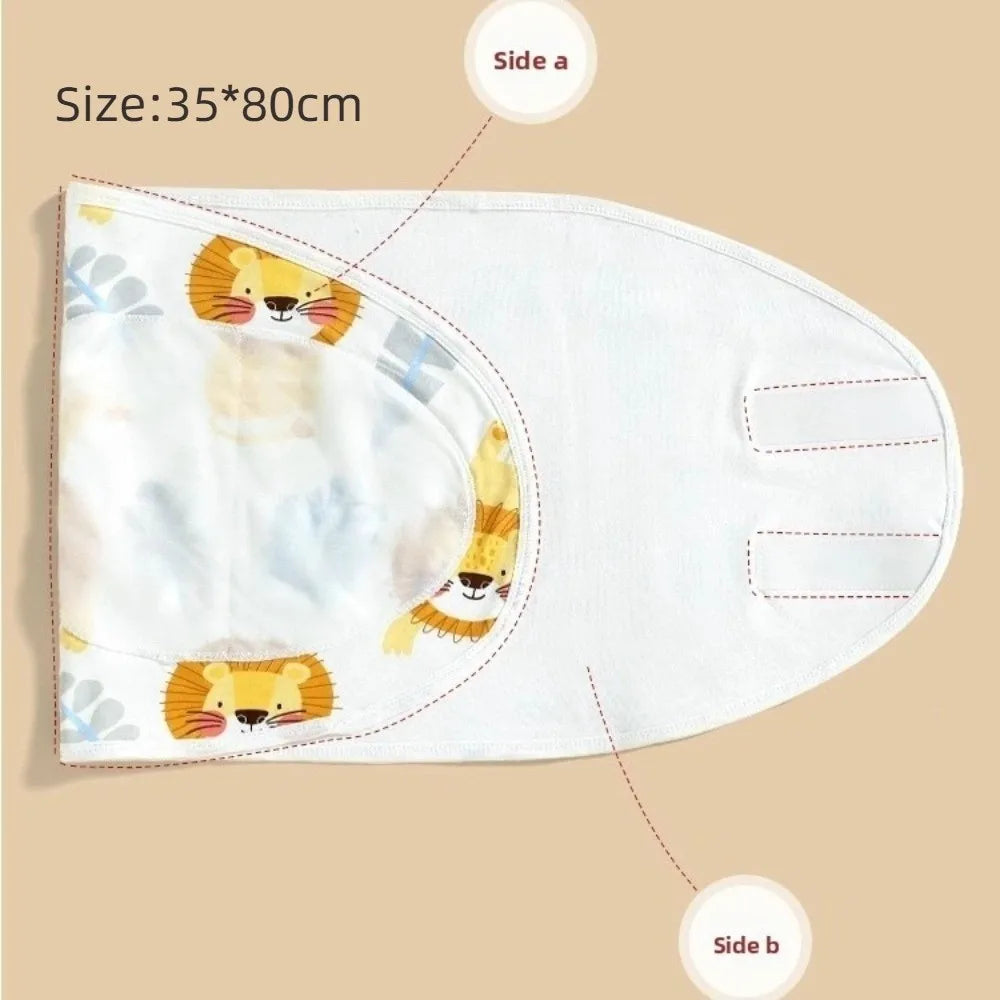 Comfortable Anti-startle Sleeping Bag Cotton Single Layer Swaddle