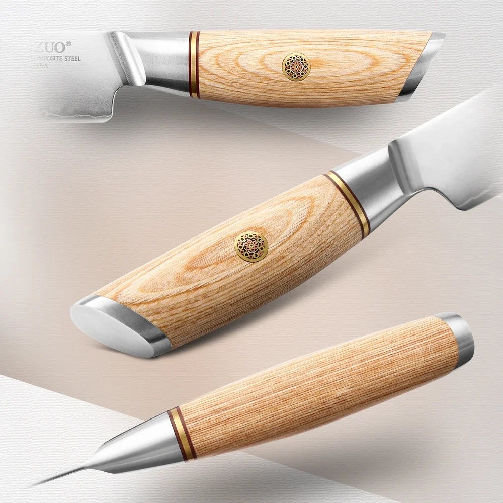 XINZUO 10-Inch Carving Knife | 10Cr15CoMoV Steel Pakkawood