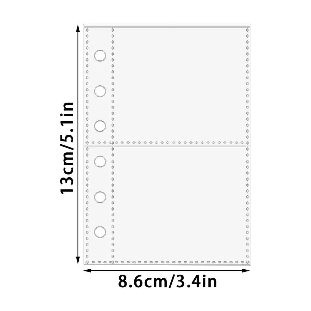 A7 6-Ring Clear Sheet Protectors – 10 Pack Binder Refills