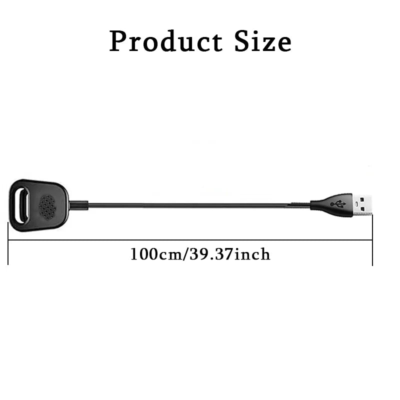 USB Charger Cable for Fitbit Charge 3 & 4 – Dock Adapter