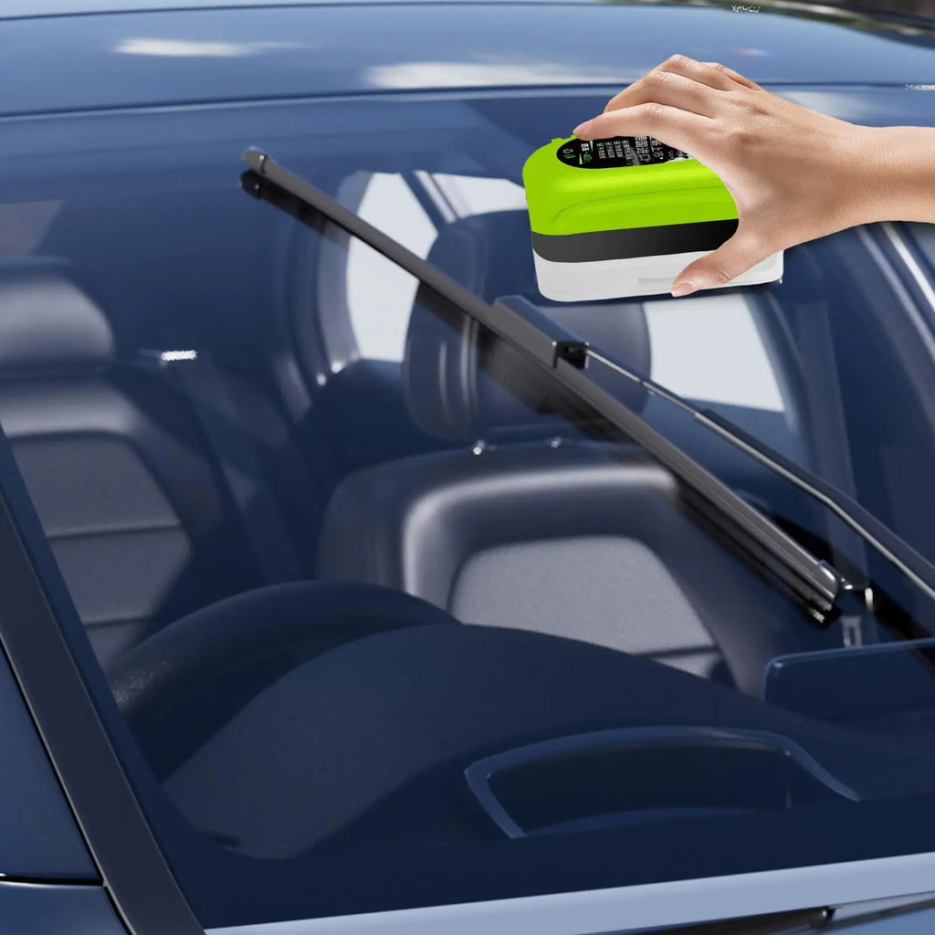 Car Glass Oil Film Cleaner Powerful Brush Labor-saving Window