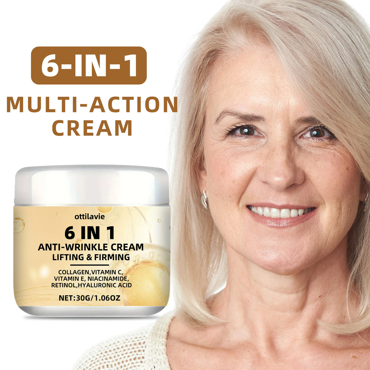 Ottilavie 6-in-1 Firming Cream – Moisturize & Smooth All Skin
