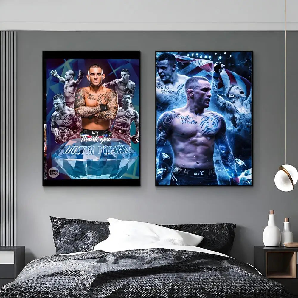 Dustin Poirier HD Poster – Waterproof Sticky Wall Art Decor