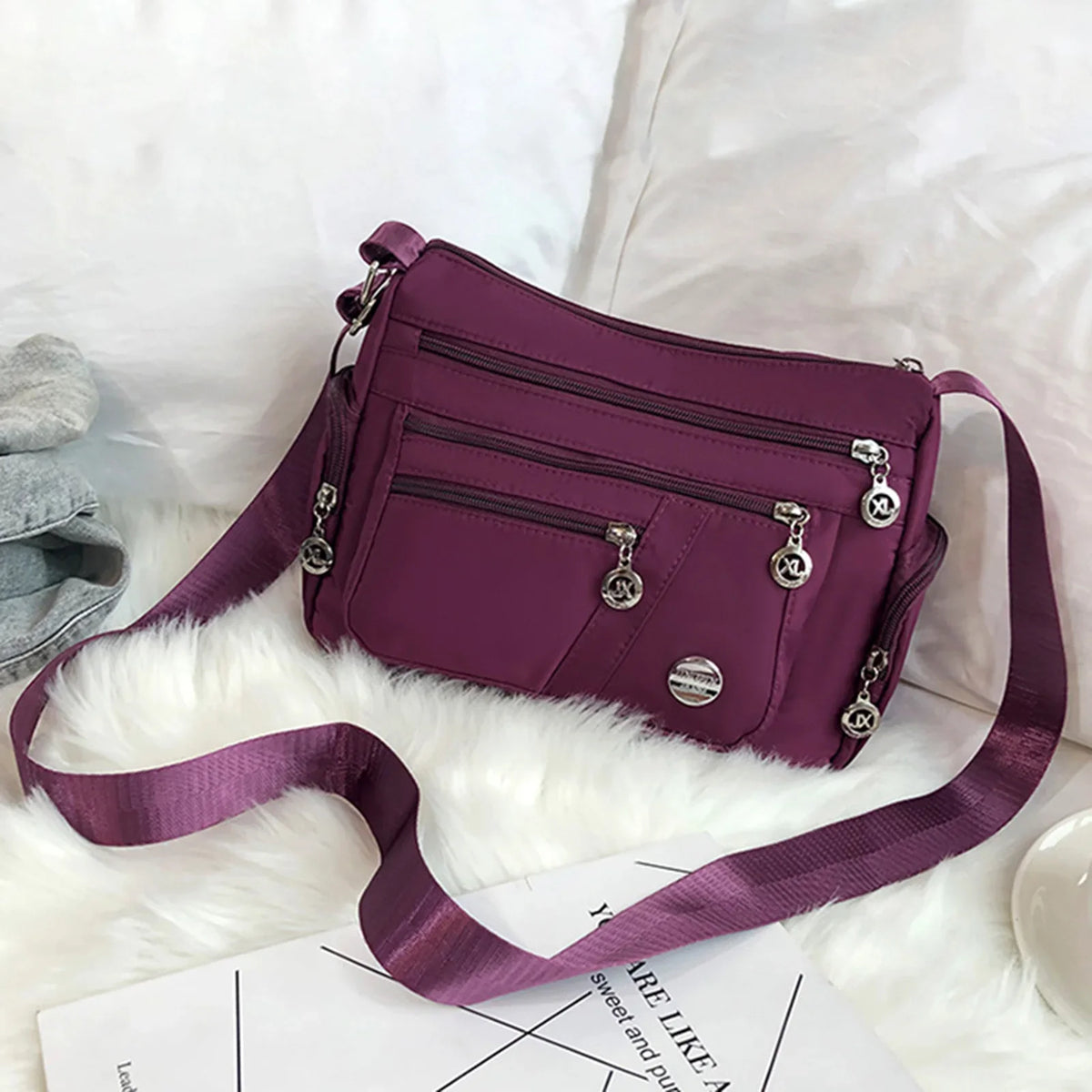 Women's Multi-Layer Large-Capacity Crossbody Shoulder Bag