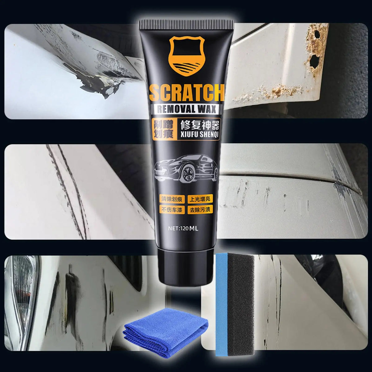 Car Scratch Repair Wax | Swirl Remover & Paint Polish