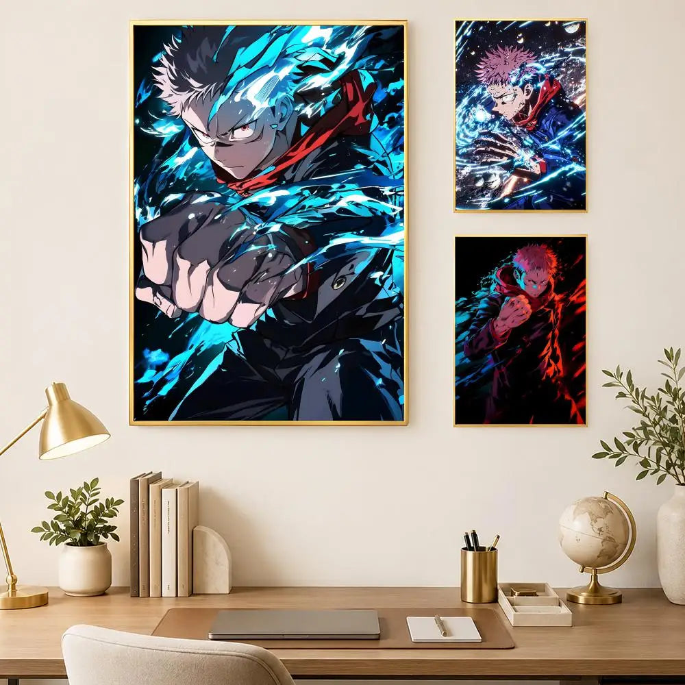 Yuji Itadori Self-Stick HD Anime Wall Poster – Waterproof