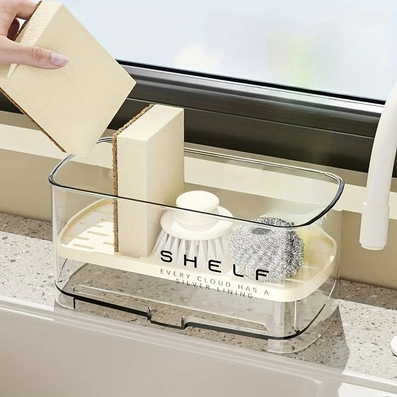Multi-Functional Sink Rack | Drainage Shelf & Towel Holder