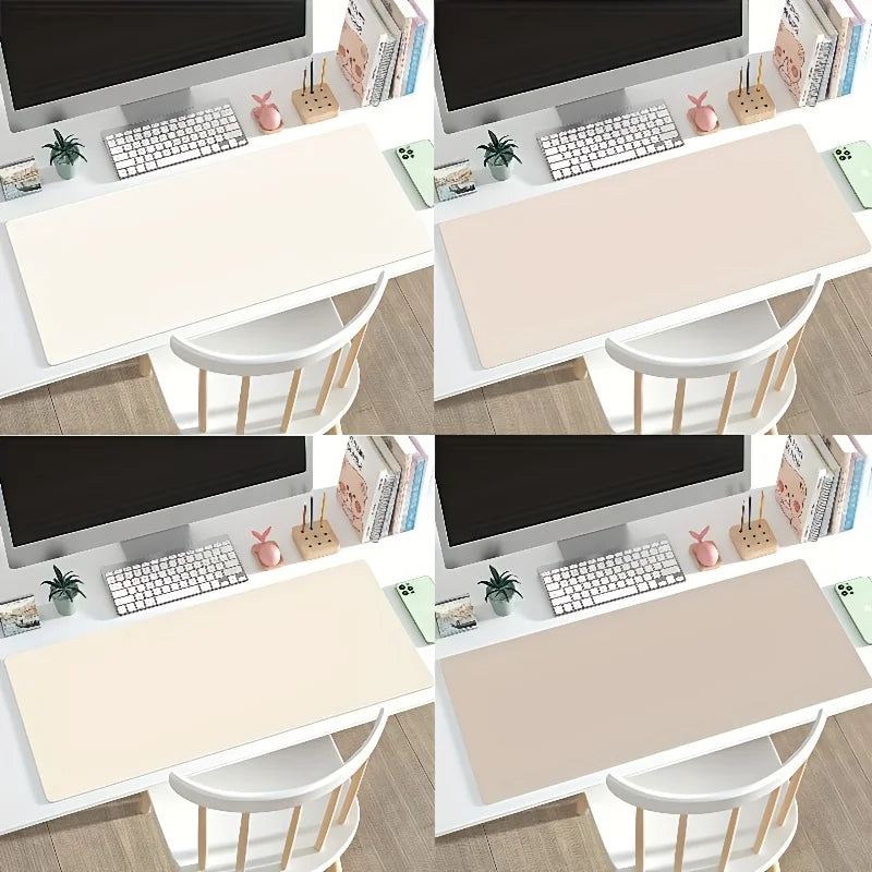 Large Faux Leather Mouse Pad Non-slip Waterproof Desk Office Easy