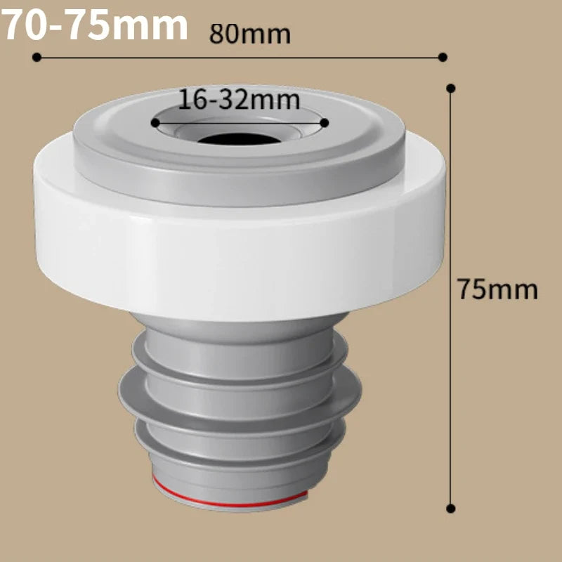 Silicone Sewer Pipe Seal & Floor Drain Stopper 70-75mm