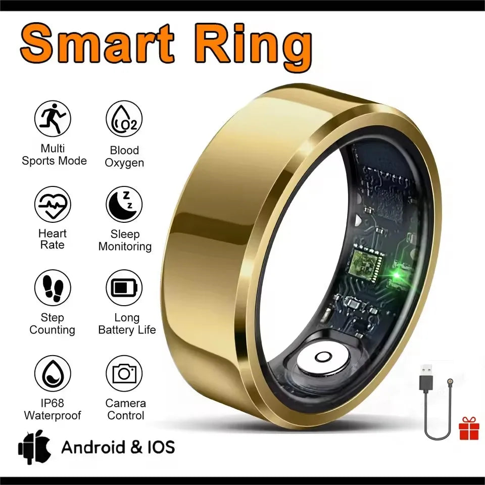 2026 Smart Ring Blood Pressure Heart Rate Sleep Monitoring Smartring