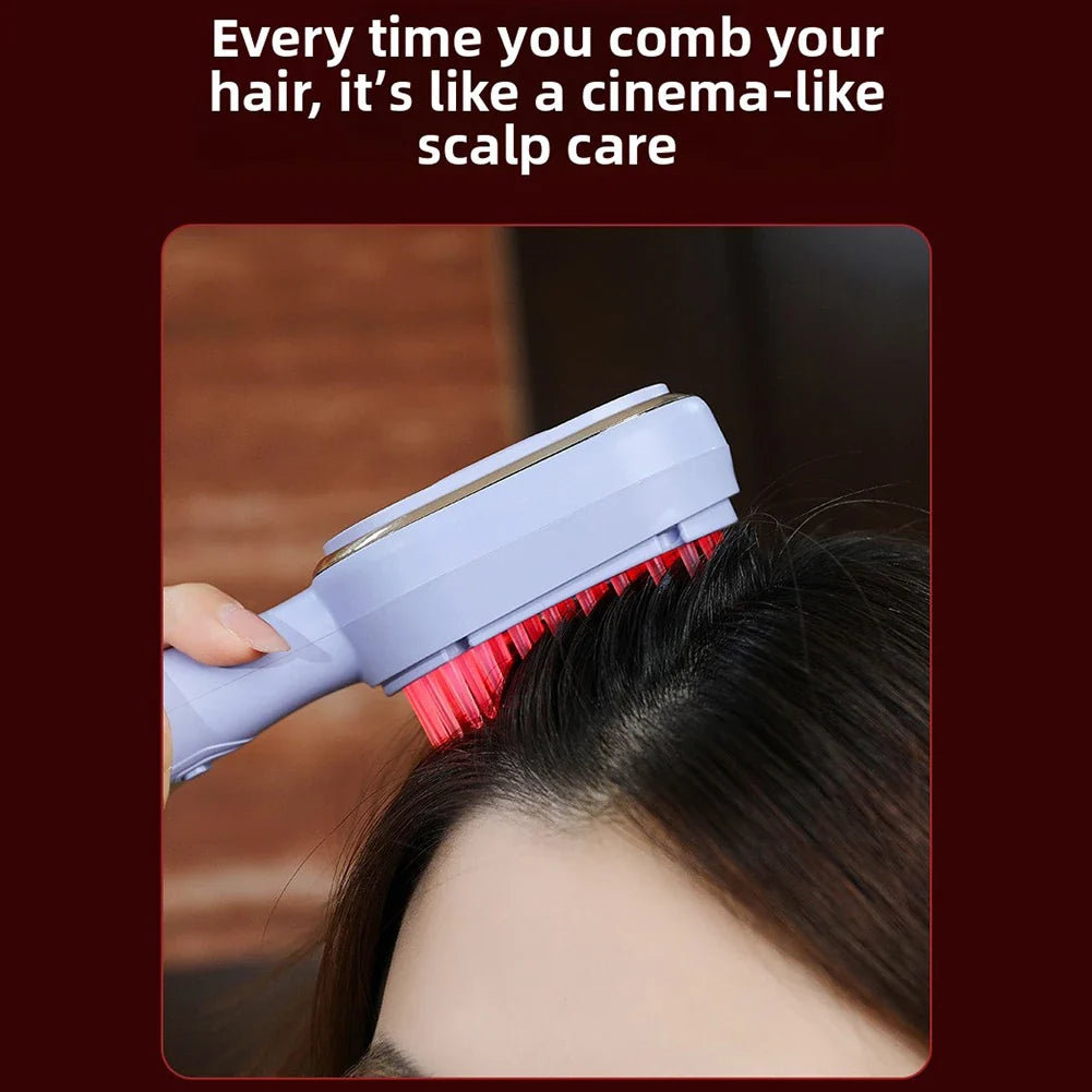 Scalp Massage Comb | Red Light Therapy & Micro-Vibration