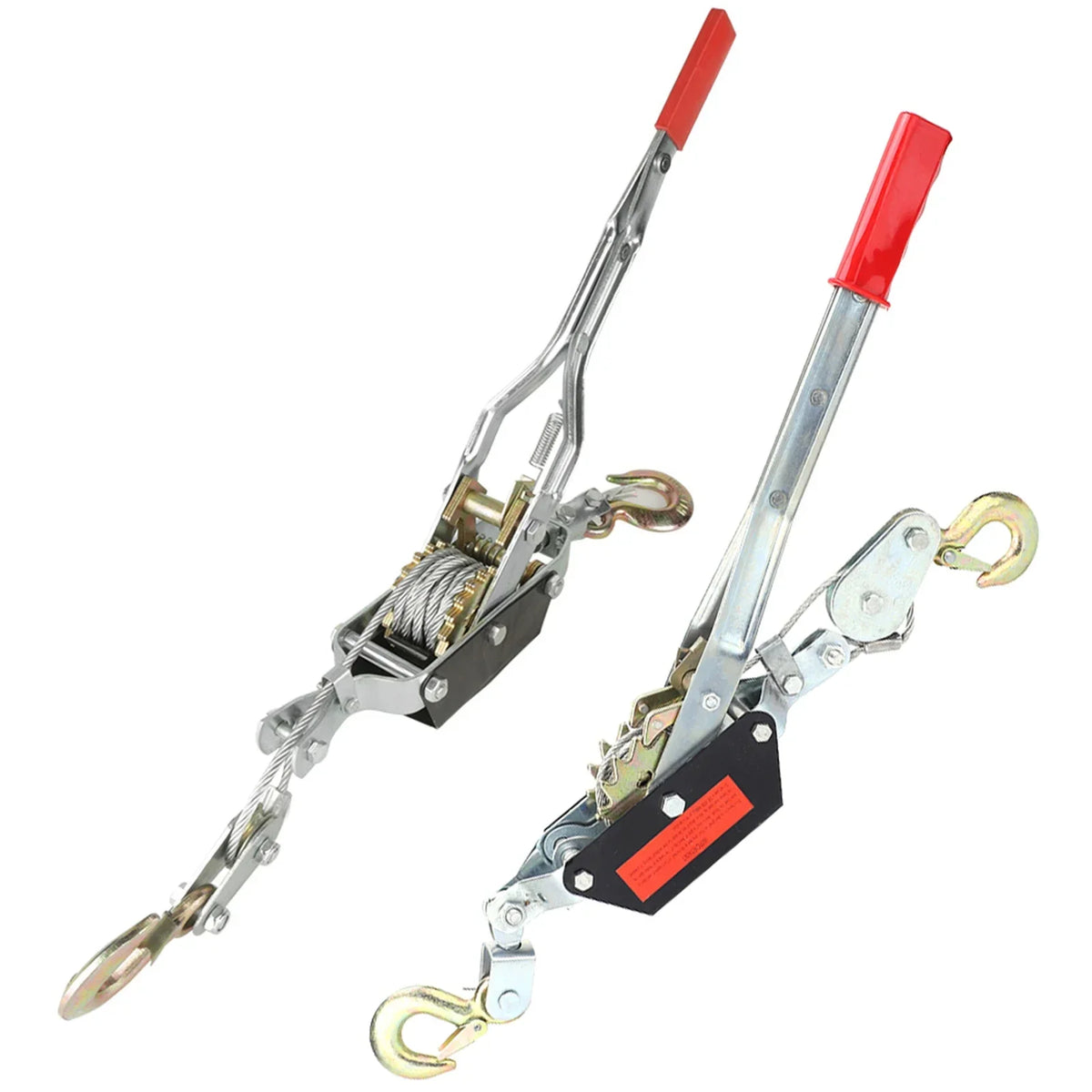 2 4T Wire Rope Hand Power Puller Tighten Tool Mini Tightener Double