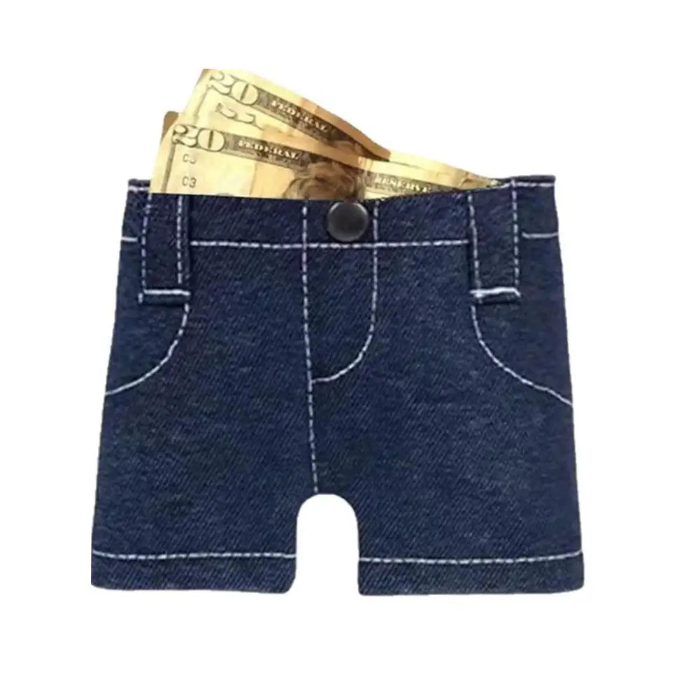 Mini Denim Jeans Wallet – Retro Coin Purse & Card Holder