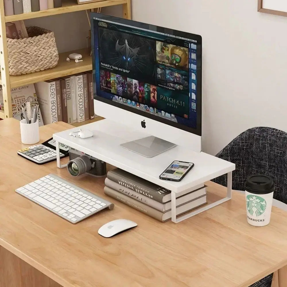 Monitor Stand Riser with Storage Rack | Home Office Organizer
