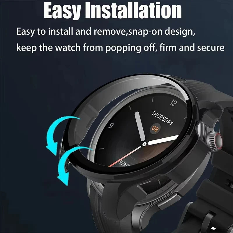 Amazfit Balance A2286 Tempered Glass Case & Screen Protector