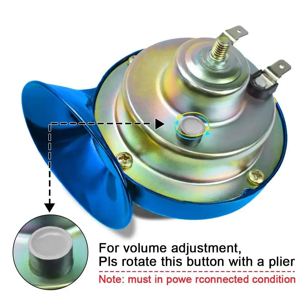 12V 510Hz Electric Snail Horn with Relay | Car Boat Motorcycle
