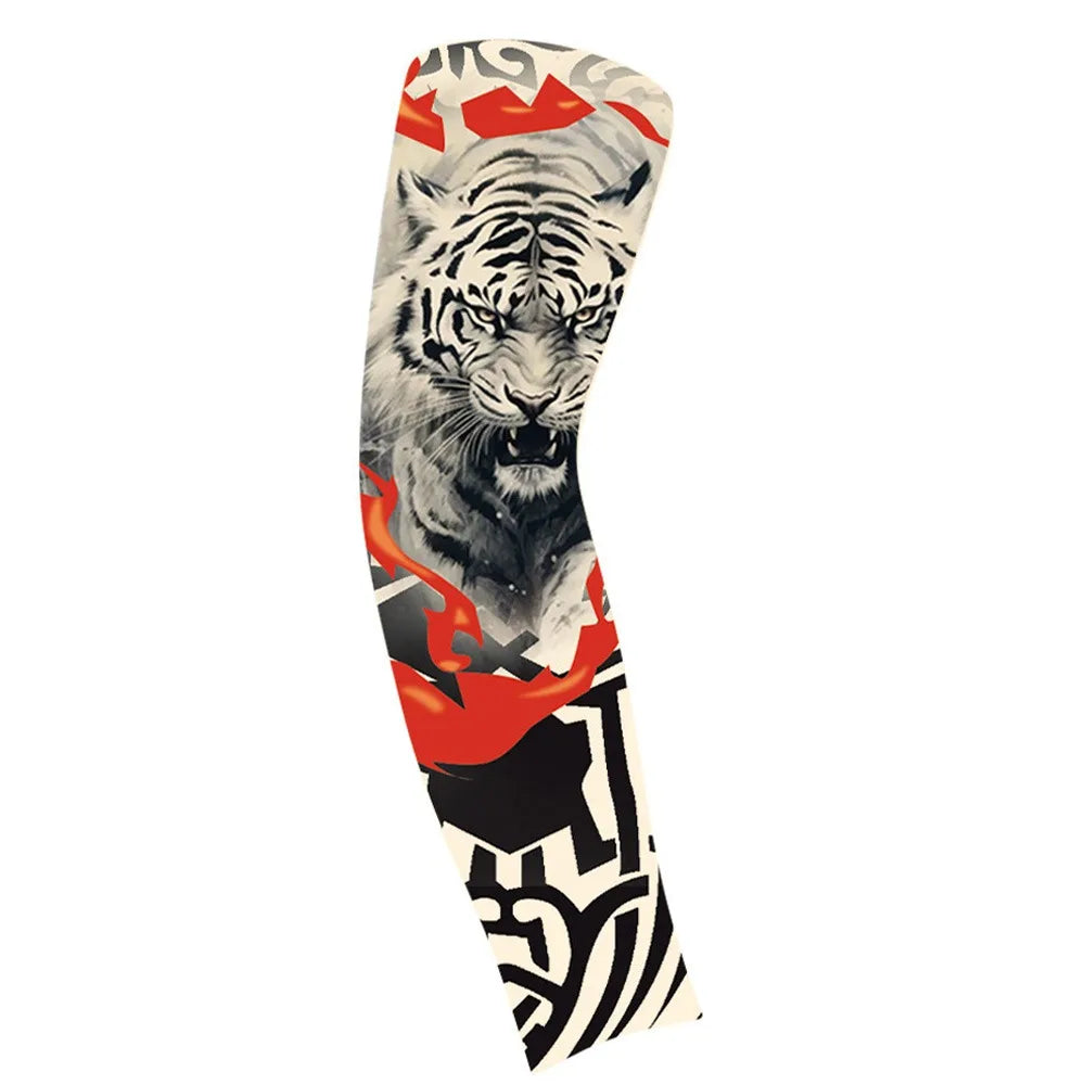UV Protection Flower Tattoo Arm Sleeve for Cycling & Outdoor