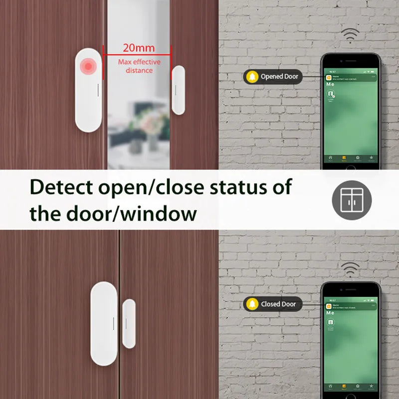 Tuya Matter Thread Door Window Sensor USB Powered Smart Home Wireless
