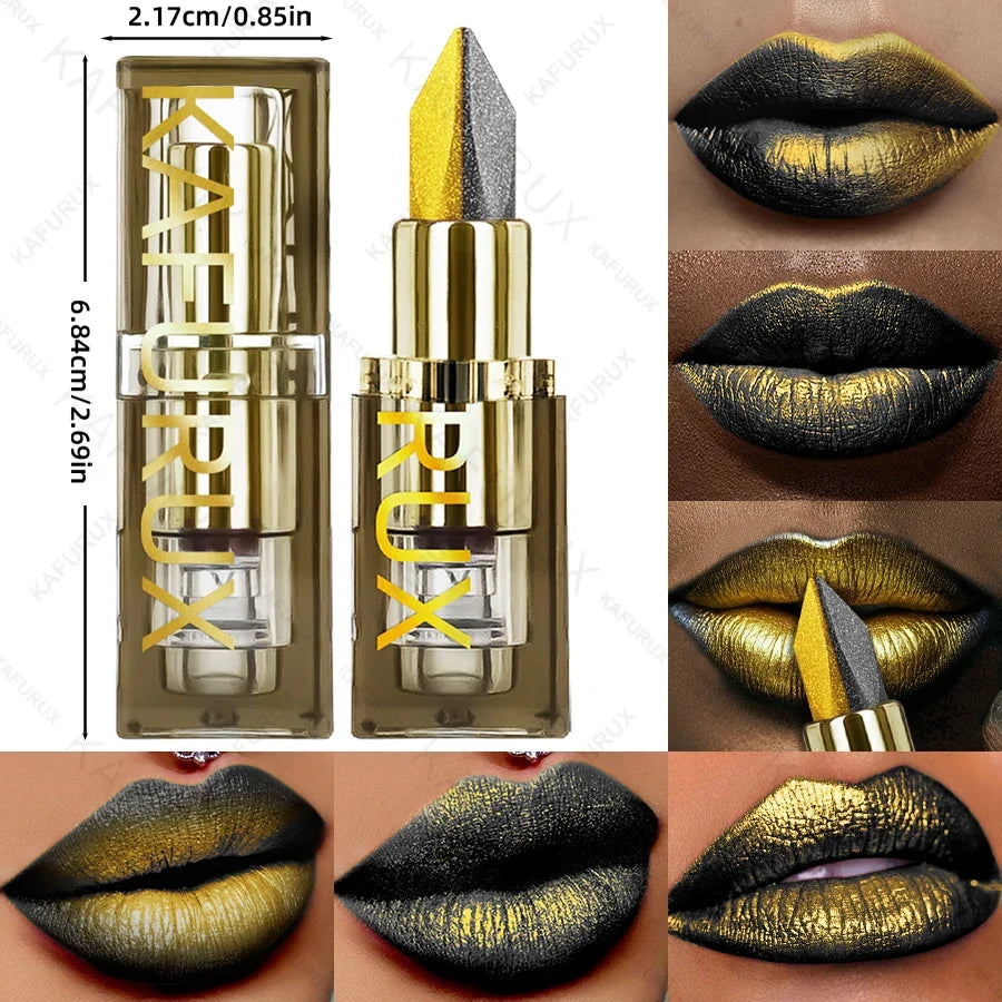 KAFURUX Two-Tone Glitter Matte Lipstick – 11 Shades