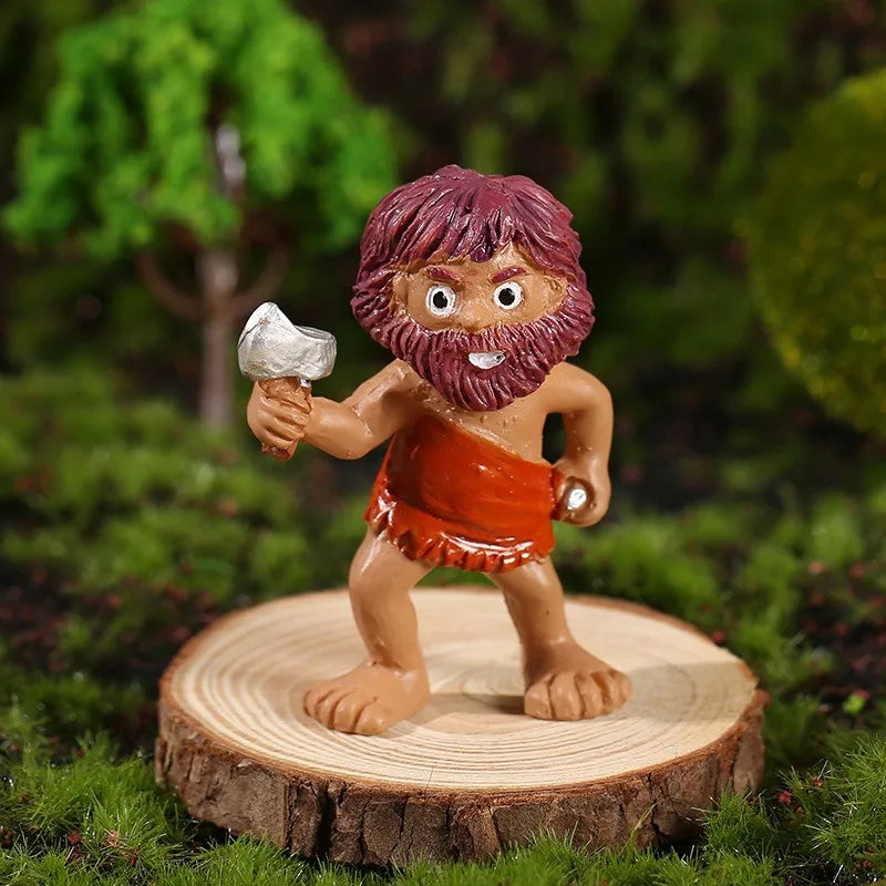 Fairy Garden Drunk Gnome Miniature Statues | Planter Decor Set