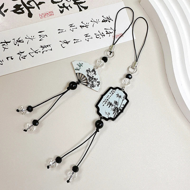 Chinese Retro Tassel Keychain – Phone Lanyard & Bag Charm