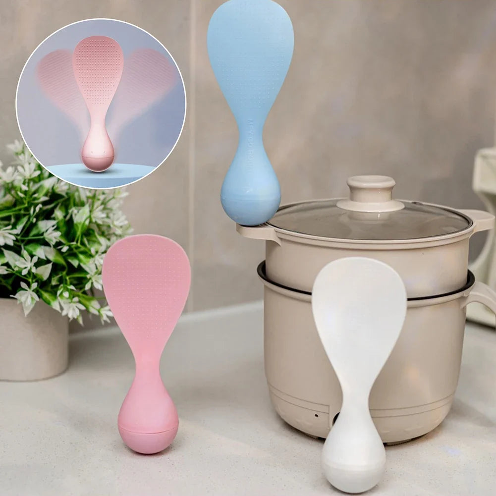 Non-Stick Self-Standing Rice Spoon | Food-Grade PP Serving Spoon