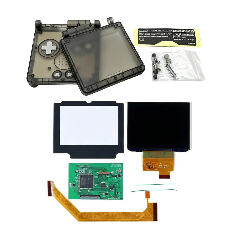 IPS V4 LCD Screen Kit for GBA SP – High Brightness + Shell